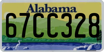 AL license plate 67CC328