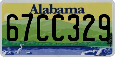 AL license plate 67CC329