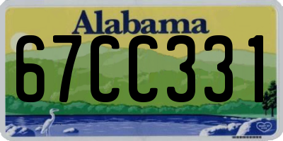 AL license plate 67CC331