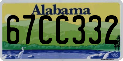 AL license plate 67CC332