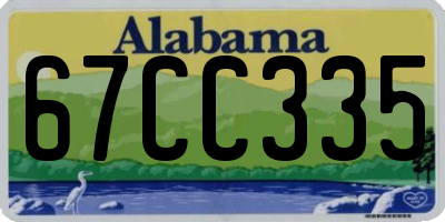 AL license plate 67CC335