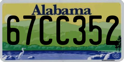 AL license plate 67CC352
