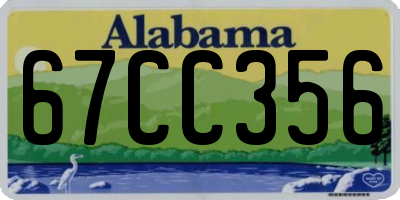 AL license plate 67CC356