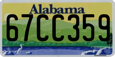 AL license plate 67CC359