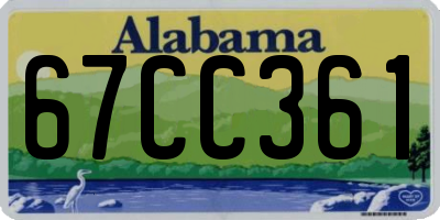 AL license plate 67CC361