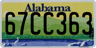 AL license plate 67CC363