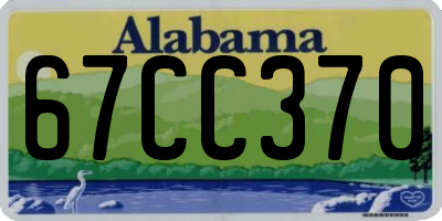 AL license plate 67CC370