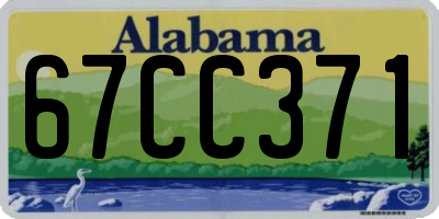 AL license plate 67CC371