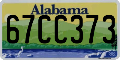 AL license plate 67CC373