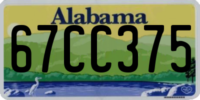 AL license plate 67CC375