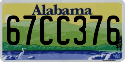 AL license plate 67CC376