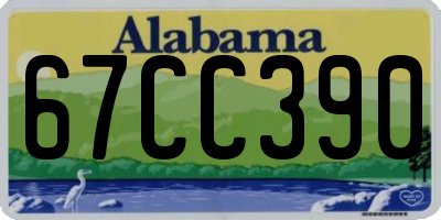 AL license plate 67CC390