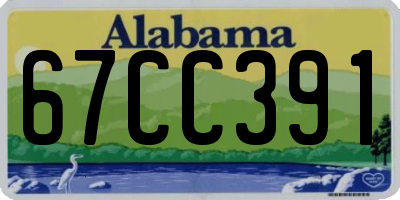 AL license plate 67CC391