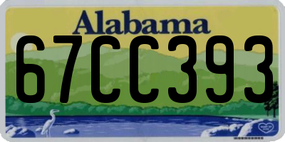 AL license plate 67CC393