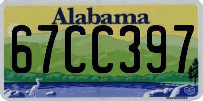 AL license plate 67CC397