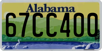 AL license plate 67CC400