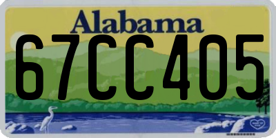 AL license plate 67CC405