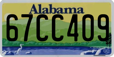 AL license plate 67CC409