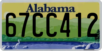 AL license plate 67CC412