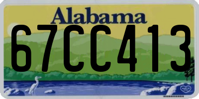 AL license plate 67CC413