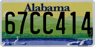 AL license plate 67CC414