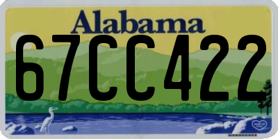 AL license plate 67CC422