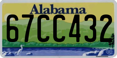 AL license plate 67CC432