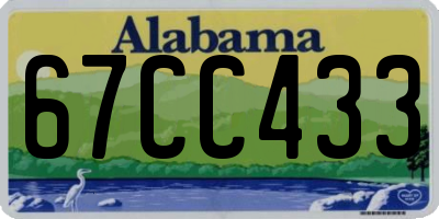 AL license plate 67CC433