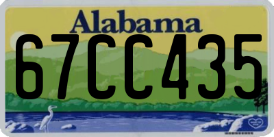 AL license plate 67CC435