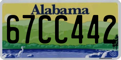 AL license plate 67CC442