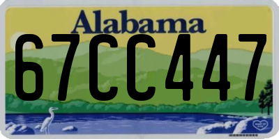 AL license plate 67CC447