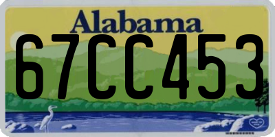 AL license plate 67CC453