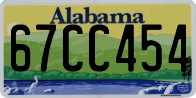 AL license plate 67CC454