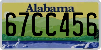 AL license plate 67CC456