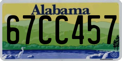 AL license plate 67CC457