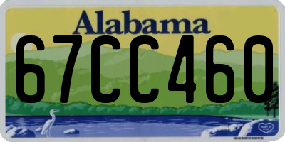AL license plate 67CC460