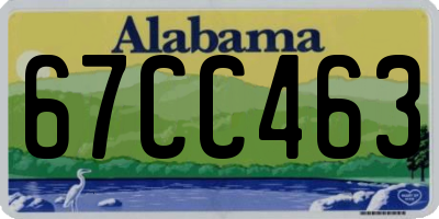 AL license plate 67CC463