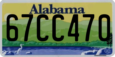 AL license plate 67CC470