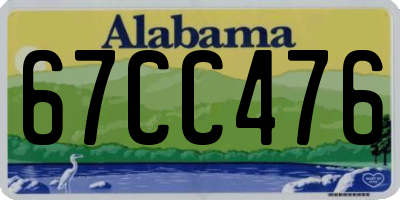 AL license plate 67CC476