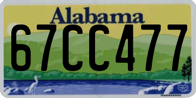 AL license plate 67CC477