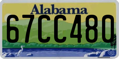 AL license plate 67CC480