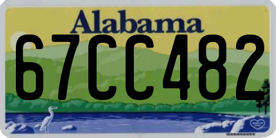 AL license plate 67CC482