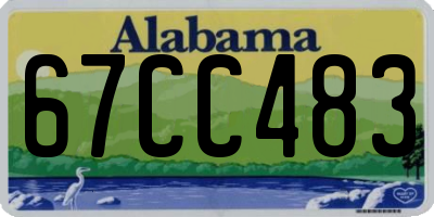 AL license plate 67CC483