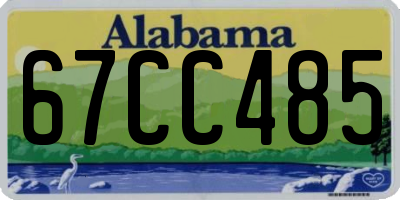 AL license plate 67CC485