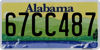 AL license plate 67CC487