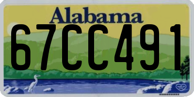 AL license plate 67CC491