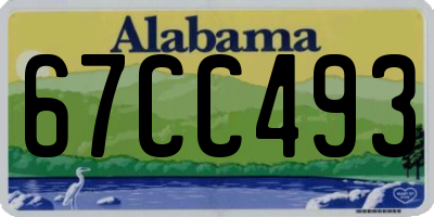 AL license plate 67CC493
