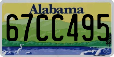 AL license plate 67CC495