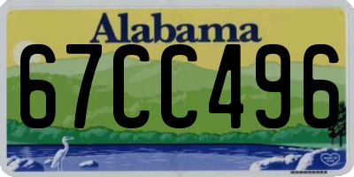 AL license plate 67CC496