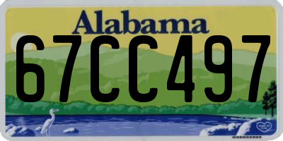 AL license plate 67CC497